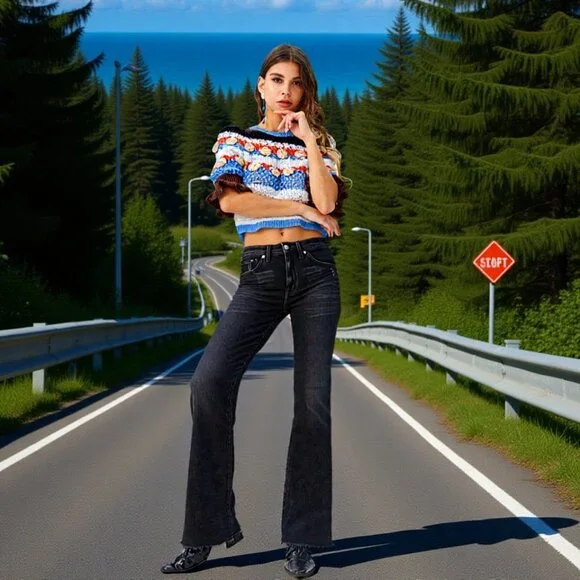 Nili Lotan Dark Wash Bootcut Denim — Sculpted Simplicity from NYC (Size 27) - Picture 1 of 15